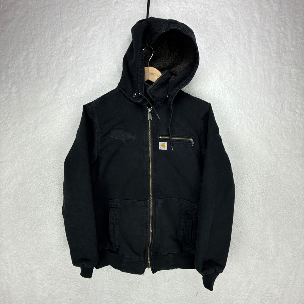 Carhartt x Denver Broncos Wildwood Jacket Womens Medium 100815 001 Black Collab